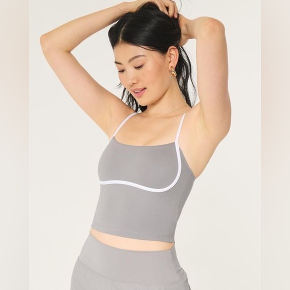 Gilly Hicks Tops - Gilly Hicks Active Recharge Cami Workout Tank Top Grey White Size Medium